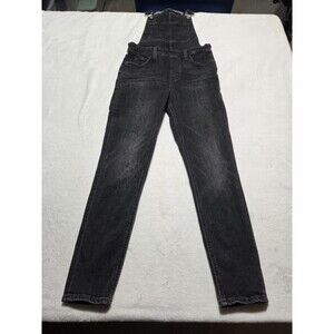 Levis Black Denim Jean Overalls Women's Size 27